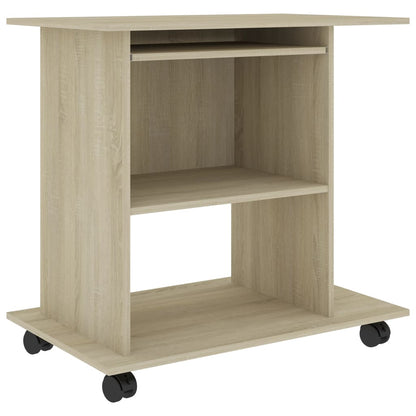 Počítačový Stůl Sonoma Dub 80 X 50 X 75 Cm Kompozitní Dřevo