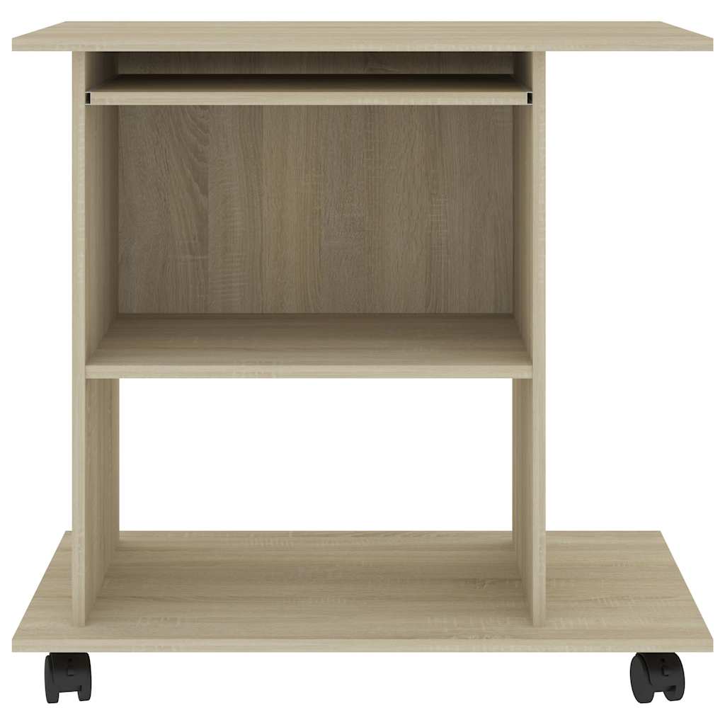 Počítačový Stůl Sonoma Dub 80 X 50 X 75 Cm Kompozitní Dřevo