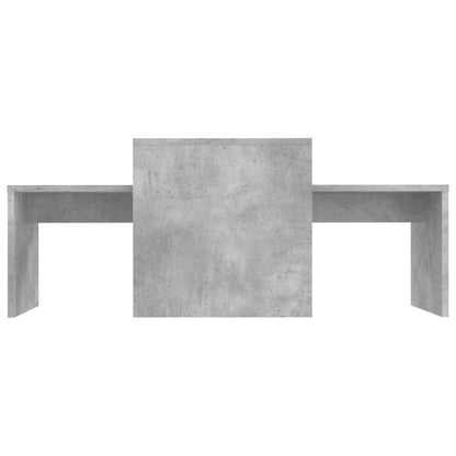 Set Konferenčních Stolků Betonově Šedý 100X48X40 Cm Kompozit