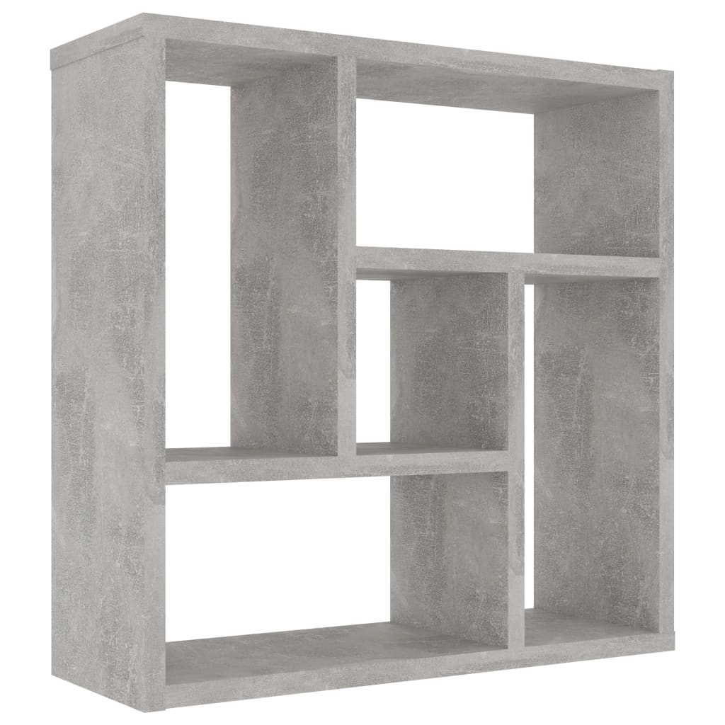 Nástěnná Police Betonově Šedá 45,1X16X45,1 Cm Kompozitní Dřevo