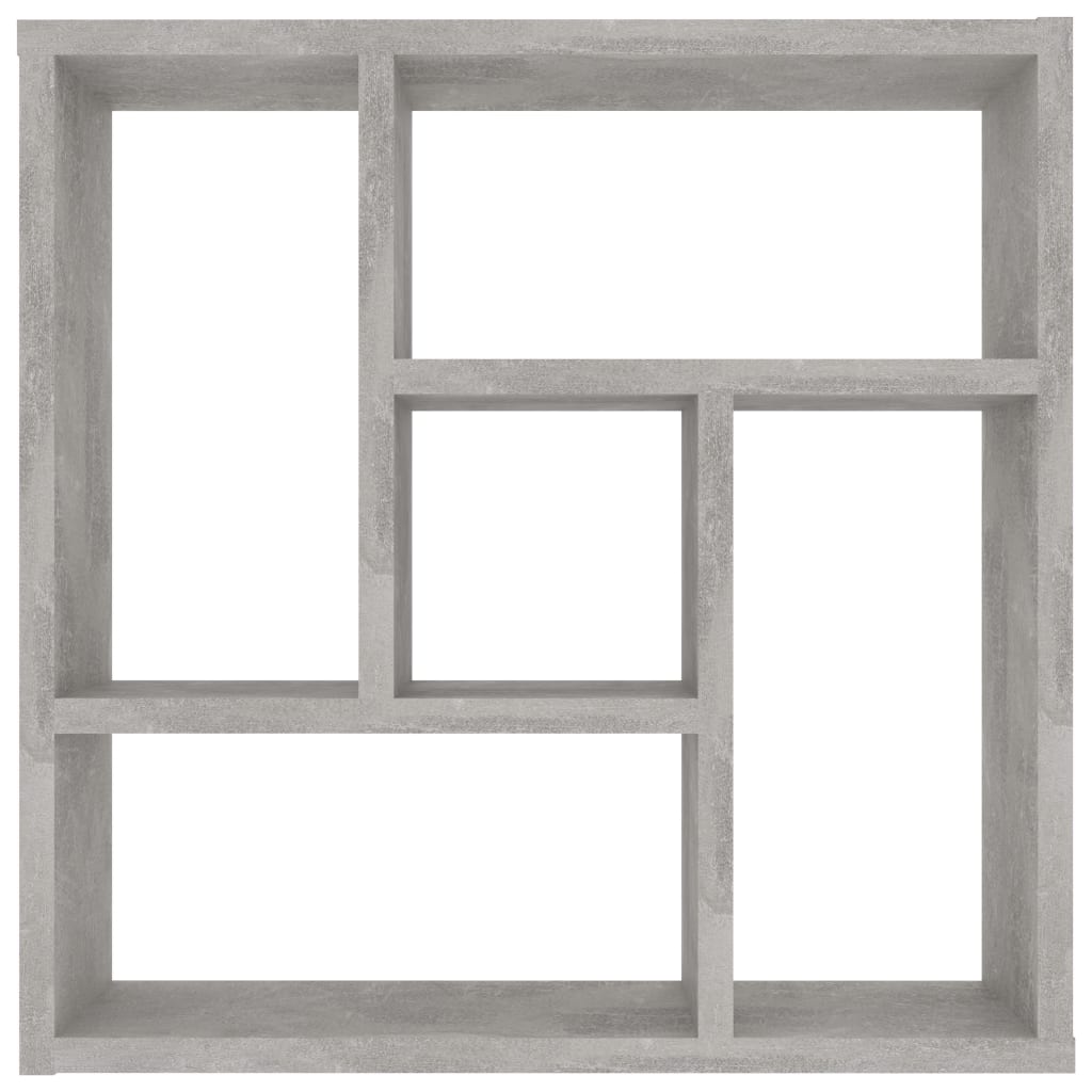 Nástěnná Police Betonově Šedá 45,1X16X45,1 Cm Kompozitní Dřevo