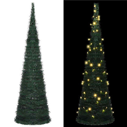 Pop-Up Umělý Vánoční Stromek S Led Osvětlením Zelený 180 Cm