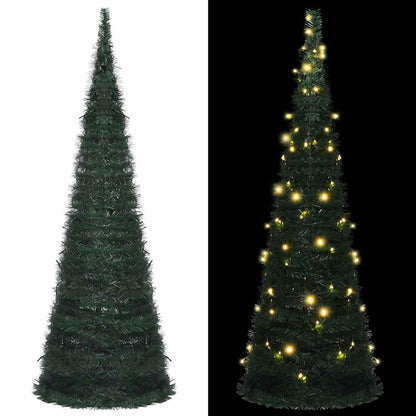Pop-Up Umělý Vánoční Stromek S Led Osvětlením Zelený 180 Cm
