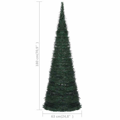 Pop-Up Umělý Vánoční Stromek S Led Osvětlením Zelený 180 Cm