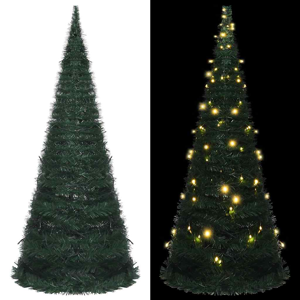 Pop-Up Umělý Vánoční Stromek S Led Osvětlením Zelený 180 Cm