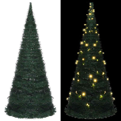 Pop-Up Umělý Vánoční Stromek S Led Osvětlením Zelený 180 Cm