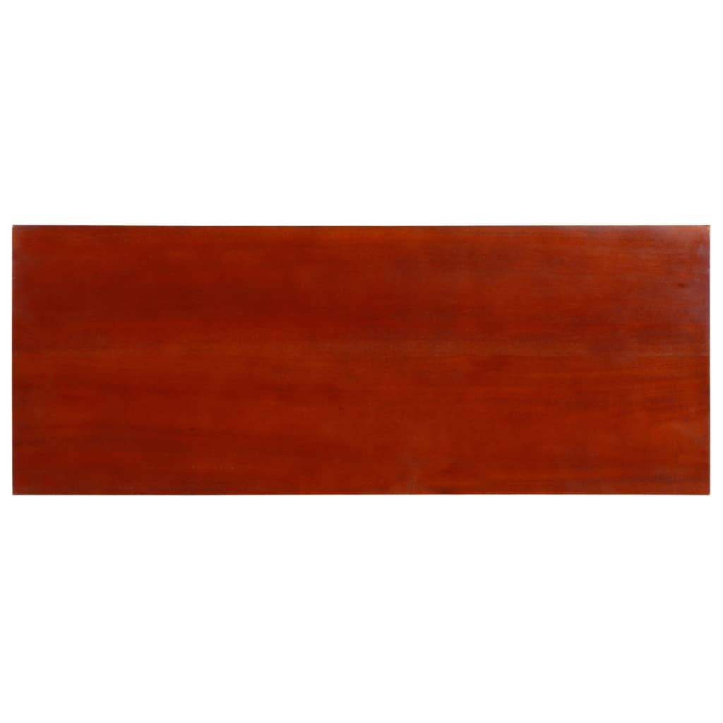 Konzolový Stolek Klasicky Hnědý 90 X 30 X 75 Cm Masivní Mahagon