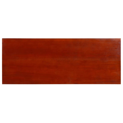 Konzolový Stolek Klasicky Hnědý 90 X 30 X 75 Cm Masivní Mahagon