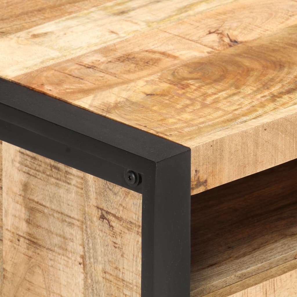 Konferenční Stolek 100 X 50 X 40 Cm Hrubé Mangovníkové Dřevo