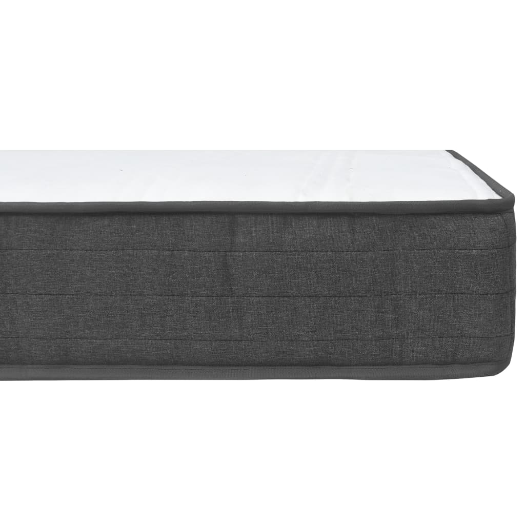 Postel Boxspring Tmavě Šedá Textil 160 X 200 Cm