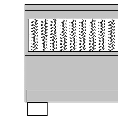 Postel Boxspring Tmavě Šedá Textil 160 X 200 Cm