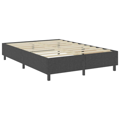 Postel Boxspring Tmavě Šedá Textil 180 X 200 Cm