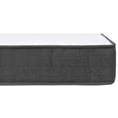 Postel Boxspring Tmavě Šedá Textil 180 X 200 Cm