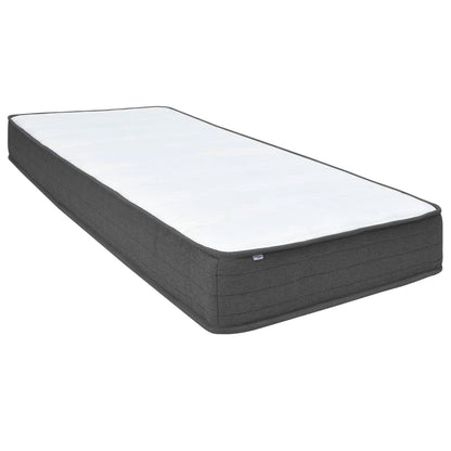 Postel Boxspring Tmavě Šedá Textil 200 X 200 Cm
