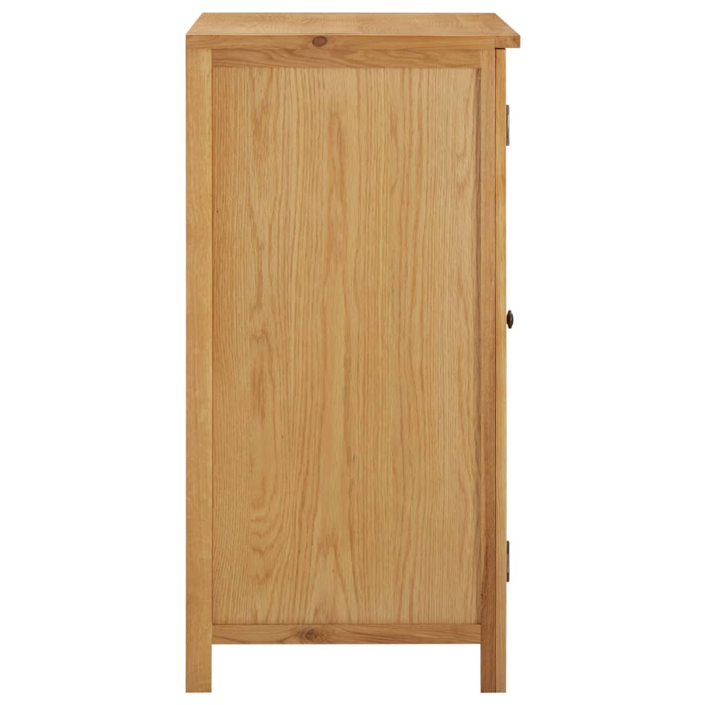Šatní Skříň 76 X 52 X 105 Cm Masivní Dubové Dřevo