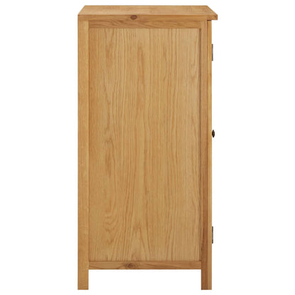 Šatní Skříň 76 X 52 X 105 Cm Masivní Dubové Dřevo