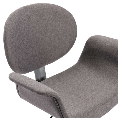 Otočná Kancelářská Židle Šedá Textil