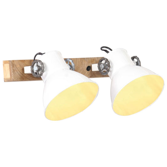 Industriální Nástěnné Svítidlo Bílé 45 X 25 Cm E27