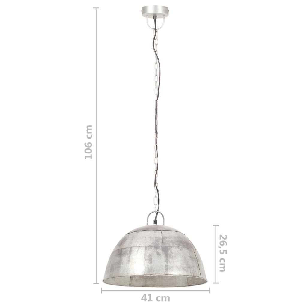 Industriální Vintage Závěsné Svítidlo 25 W Stříbrné 41 Cm E27