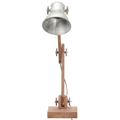 Industriální Stolní Lampa Stříbrná Kulatá 58 X 18 X 90 Cm E27