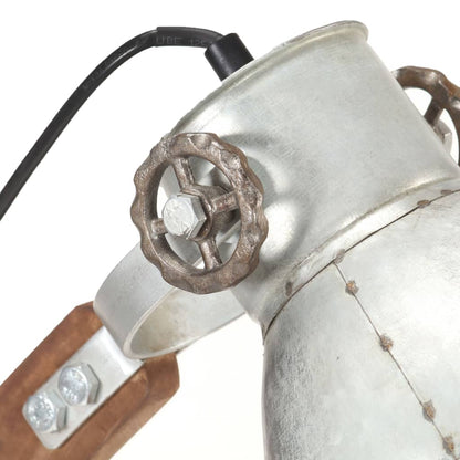 Industriální Stolní Lampa Stříbrná Kulatá 58 X 18 X 90 Cm E27