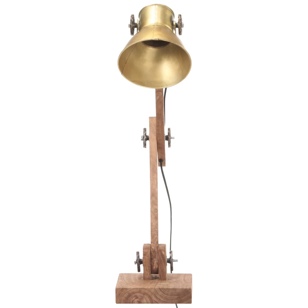 Industriální Stolní Lampa Mosazná Kulatá 58 X 18 X 90 Cm E27