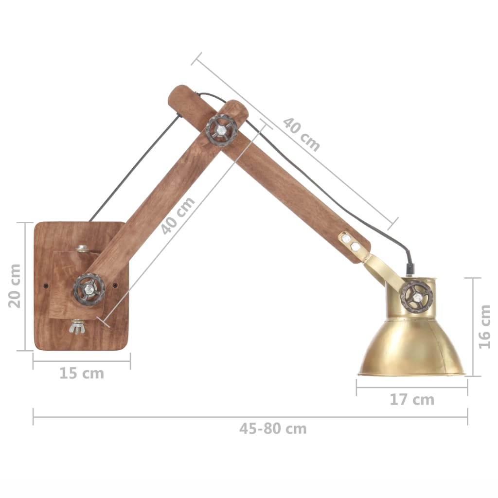 Nástěnná Lampa Industriální Styl Ná Kulatá E27