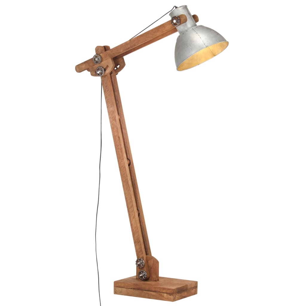 Stojací Lampa Masivní Mangovníkové Dřevo E27