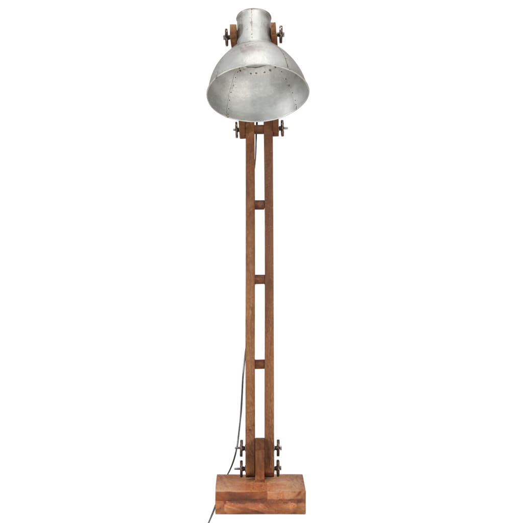 Stojací Lampa Masivní Mangovníkové Dřevo E27