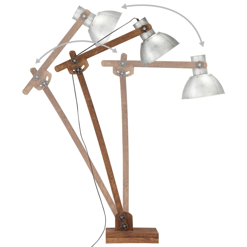 Stojací Lampa Masivní Mangovníkové Dřevo E27