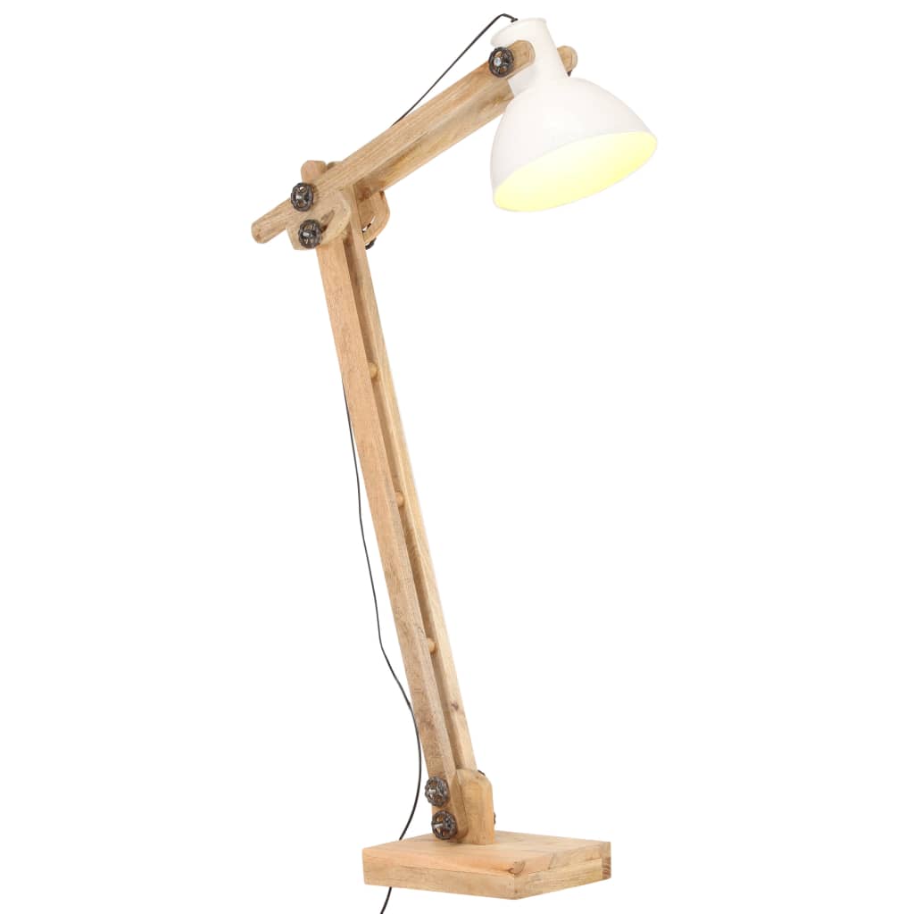 Stojací Lampa Masivní Mangovníkové Dřevo E27