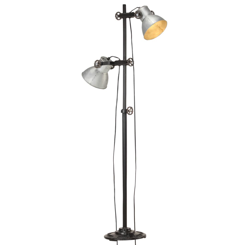 Podlahová Lampa Se 2 Svítidly E27 Litina