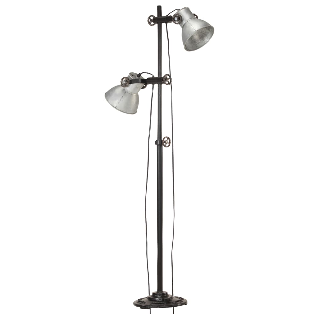 Podlahová Lampa Se 2 Svítidly E27 Litina