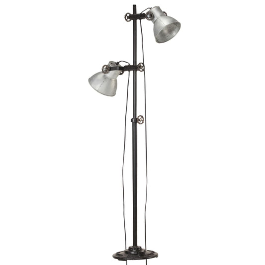 Podlahová Lampa Se 2 Svítidly E27 Litina