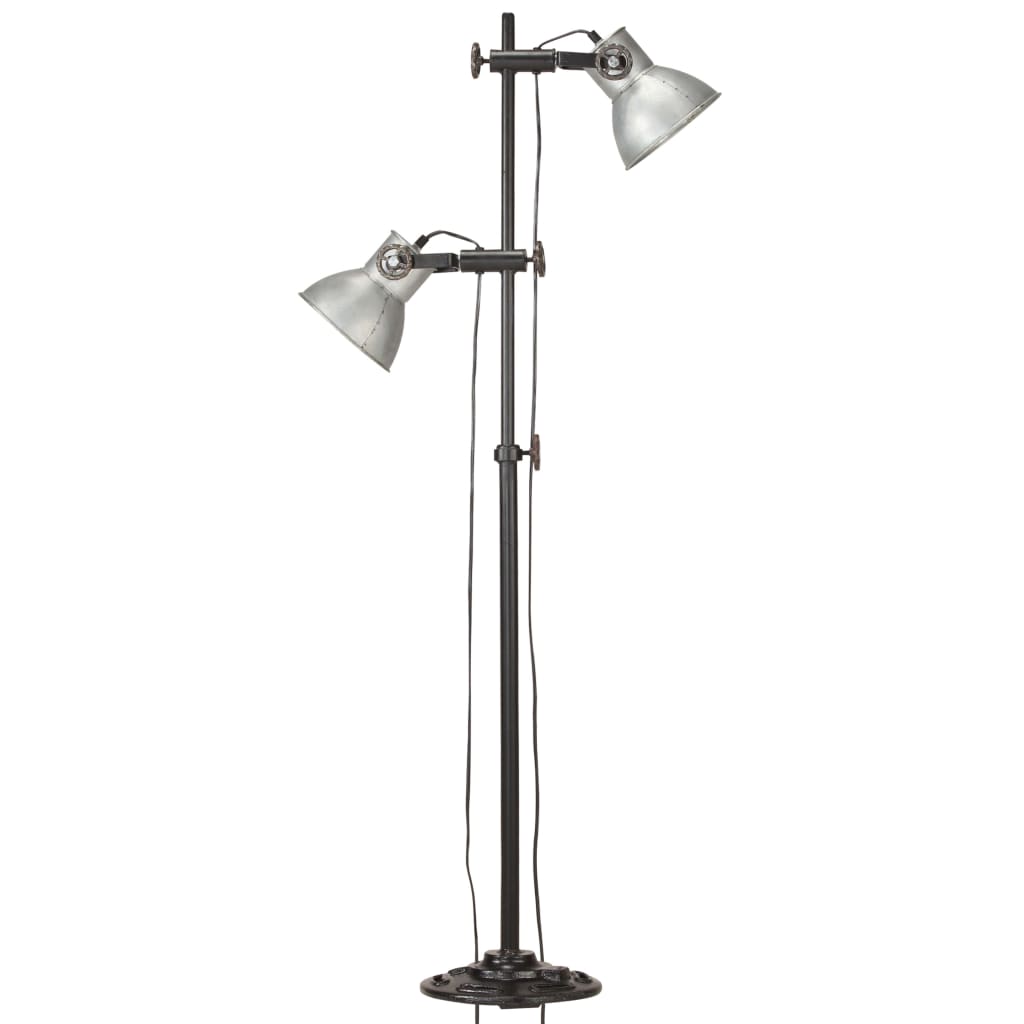 Podlahová Lampa Se 2 Svítidly E27 Litina