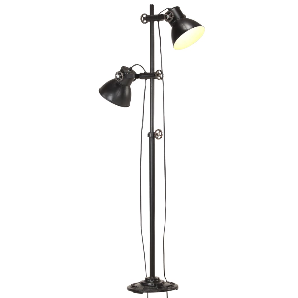 Podlahová Lampa Se 2 Svítidly E27 Litina
