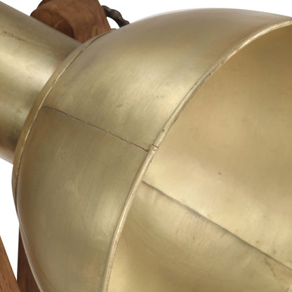 Stojací Lampa Ná E27 Masivní Mangovníkové Dřevo