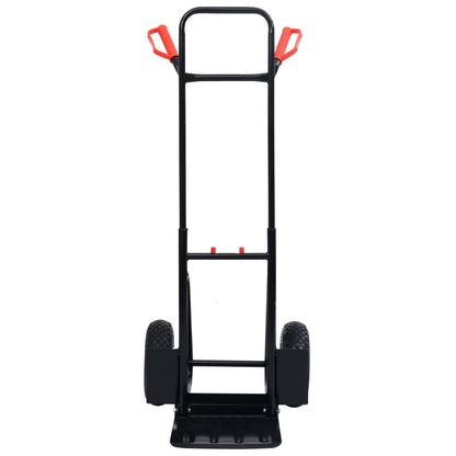 Teleskopický Ruční Vozík 200 Kg Černý A Červený