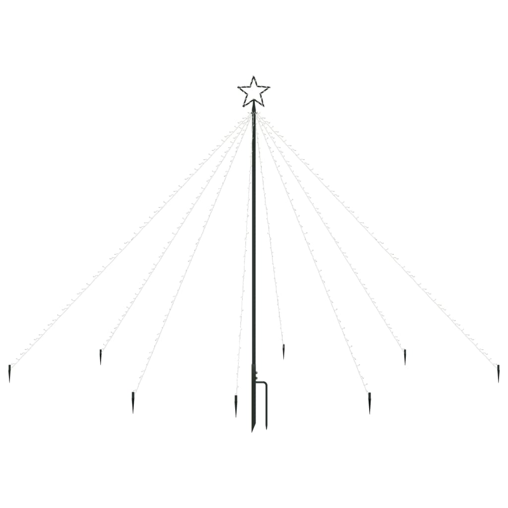 Led Vánoční Vodopád Světelný Strom Dovnitř I Ven 400 Led 2,5 M