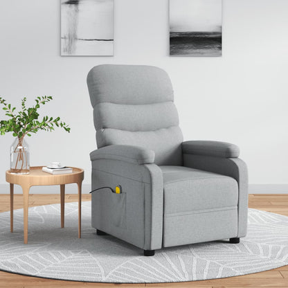 Masážní Křeslo Tmavě Šedé Textil