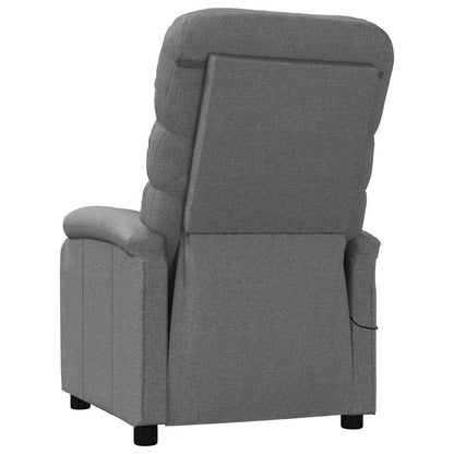 Masážní Křeslo Tmavě Šedé Textil