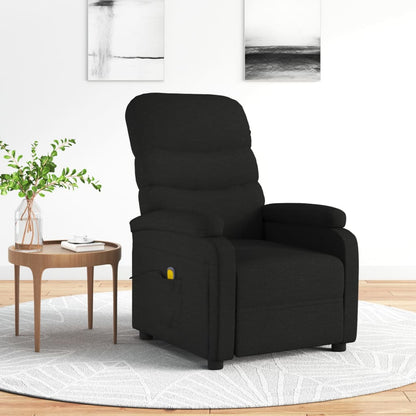 Masážní Křeslo Tmavě Šedé Textil