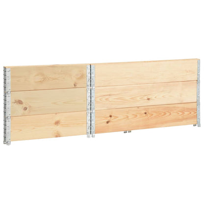Vyvýšené Záhony 3 Ks Masivní Borové Dřevo