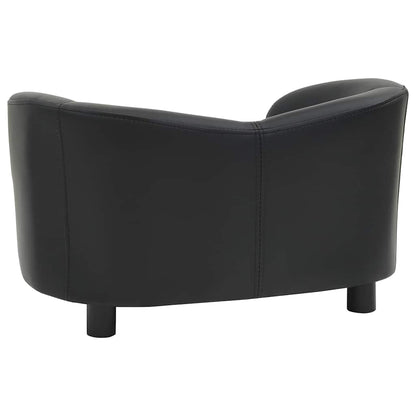Pohovka Pro Psy Černá 67 X 41 X 39 Cm Umělá Kůže