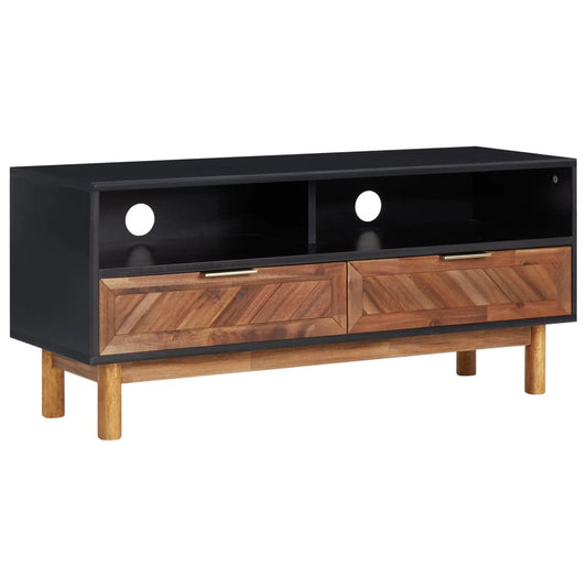 Tv Stolek 100 X 35 X 45 Cm Masivní Akáciové Dřevo A Mdf