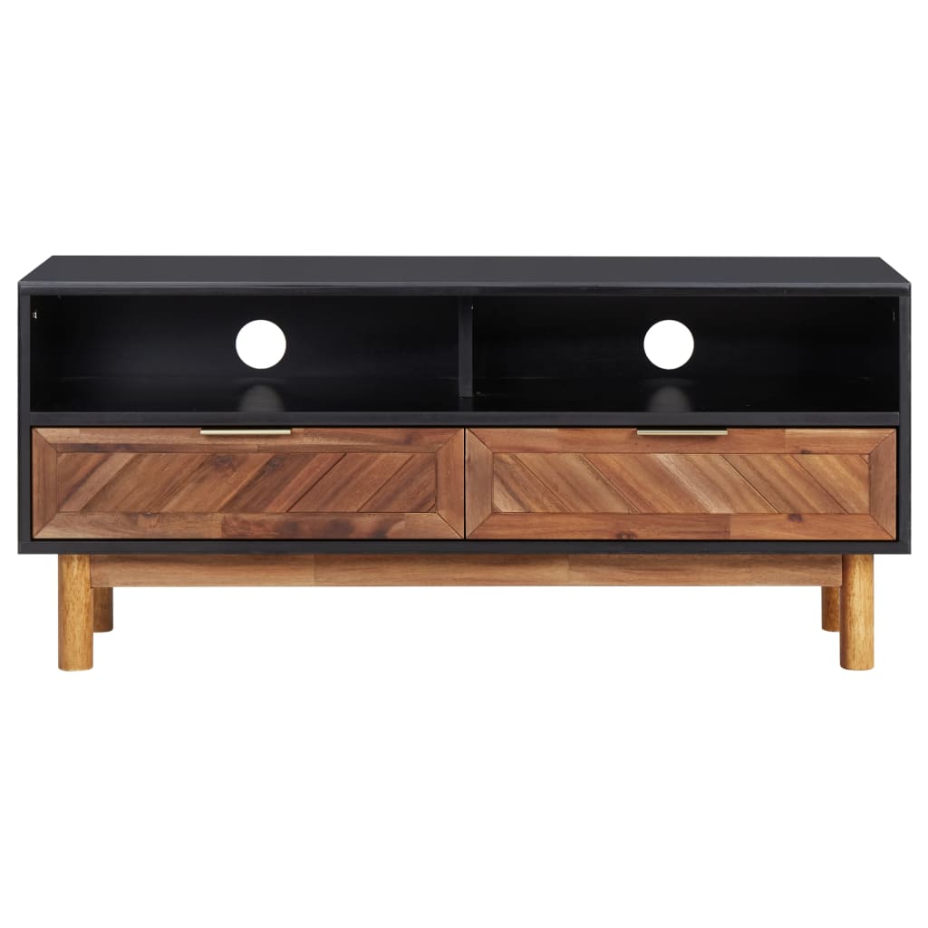 Tv Stolek 100 X 35 X 45 Cm Masivní Akáciové Dřevo A Mdf