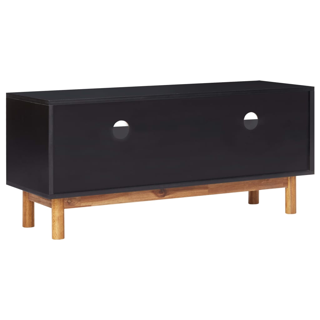 Tv Stolek 100 X 35 X 45 Cm Masivní Akáciové Dřevo A Mdf