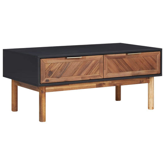 Konferenční Stolek 90 X 50 X 40 Cm Masivní Akáciové Dřevo A Mdf