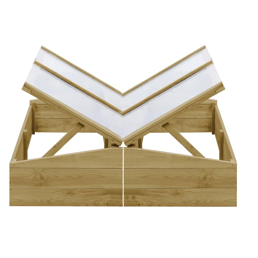 Pařeniště 2 Ks Impregnovaná Borovice 100 X 50 X 35 Cm