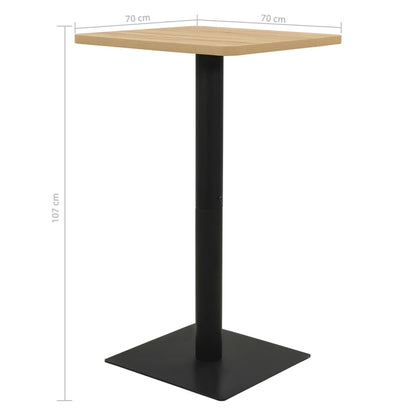 Bistro Stolek Barva Dub 70 X 70 X 107 Cm